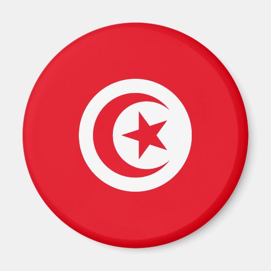 Aimant Drapeau tunisien (Devant)