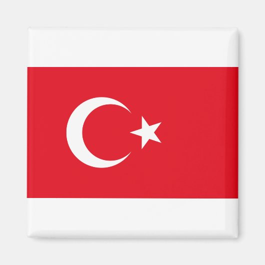 Aimant Drapeau Türkiye - Turquie (Devant)