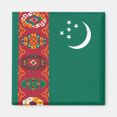 Aimant drapeau turkmenistan (Devant)
