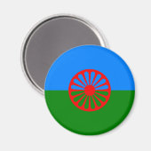 Aimant Drapeau tzigane (Recto/Verso)