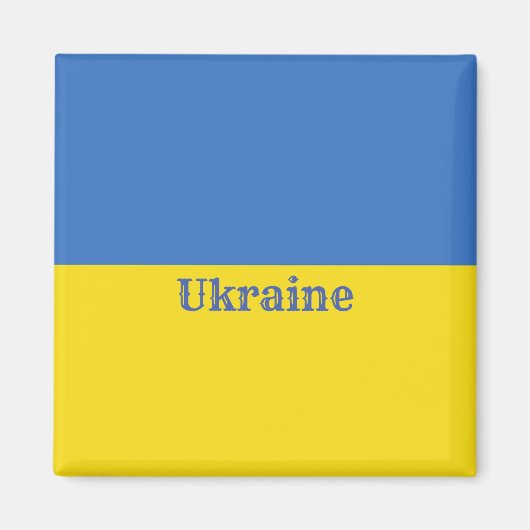 Aimant Drapeau Ukraine (Devant)