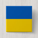 Aimant Drapeau Ukraine<br><div class="desc">Simple Ukraine Drapeau minimal magnétique carré</div>
