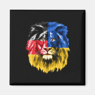 Aimant Drapeau Ukraine Allemagne Lion Deutschland Ukraini