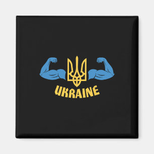 Aimant Drapeau ukrainien Hommes ukrainiens Citation ukrai