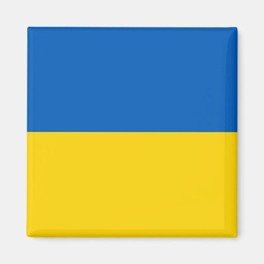 Aimant Drapeau ukrainien (Ukraine) (Devant)