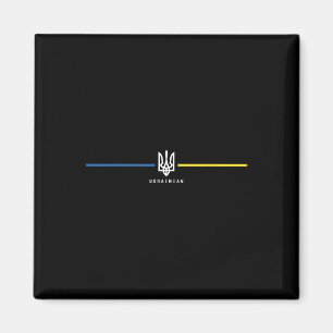Aimant Drapeau ukrainien Ukraine Zelensky Tryzub Em milit
