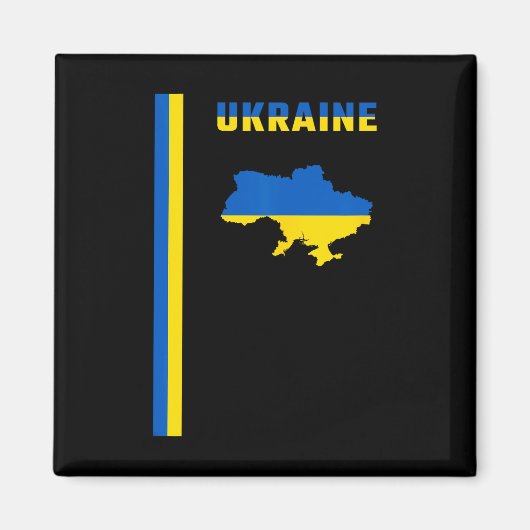 Aimant Drapeau ukrainien vertical (Devant)