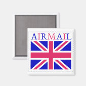 Aimant Drapeau Union Jack Airmail (Recto/Verso)