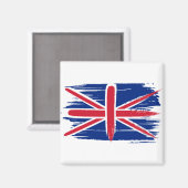 Aimant Drapeau Union Jack britannique de Bruxelles (Recto/Verso)