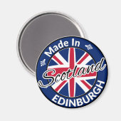 Aimant Drapeau Union Jack d'Edimbourg en Ecosse (Recto/Verso)