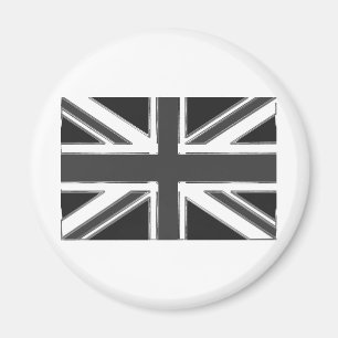 Aimant Drapeau Union Jack du Royaume-Uni - Chrome