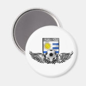 Aimant Drapeau uruguayen de football (Recto/Verso)