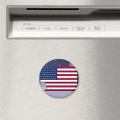 Aimant Drapeau USA_ (In Situ (Lave-vaisselle))