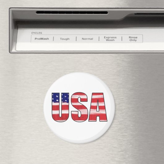 Aimant Drapeau USA (In Situ (Lave-vaisselle))
