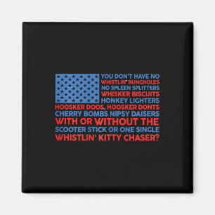 Aimant Drapeau Usa 4 juillet Vous n'avez pas de sifflemen