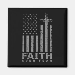 Aimant Drapeau Usa Cadeau Patriotique Américain Foi Sur L