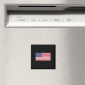 Aimant Drapeau Usa Patch Poitrine Bannière étoilée Améric (In Situ (Lave-vaisselle))