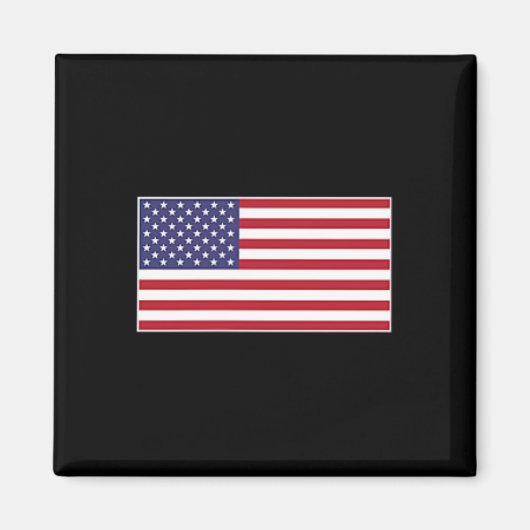 Aimant Drapeau Usa Patch Poitrine Bannière étoilée Améric (Devant)
