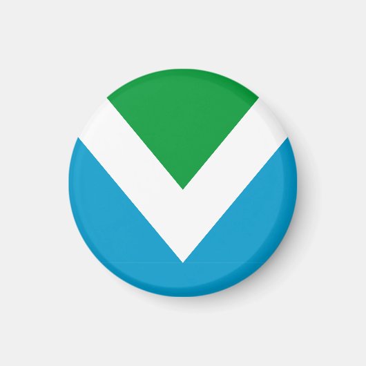 Aimant Drapeau vegan international (Devant)