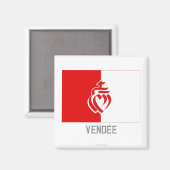 Aimant Drapeau vendéen (Recto/Verso)