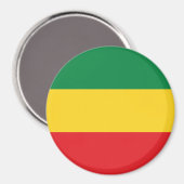 Aimant Drapeau vert, or (jaune) et rouge (Recto/Verso)