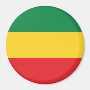 Aimant Drapeau vert, or (jaune) et rouge