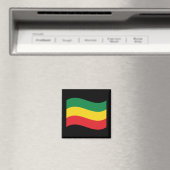 Aimant Drapeau vert, or (jaune) et rouge (In Situ (Lave-vaisselle))