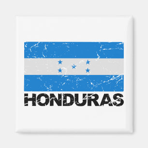 Aimant Drapeau Vintage du Honduras