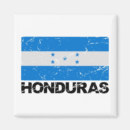 Aimant Drapeau Vintage du Honduras (Devant)