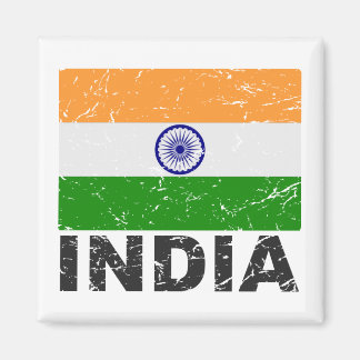 Aimant Drapeau Vintage indien