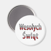 Aimant Drapeau Wesolych Swiat (Recto/Verso)