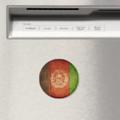 Aimant Drapeau Wood Afghanistan (In Situ (Lave-vaisselle))