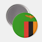 Aimant Drapeau Zambie (Recto/Verso)