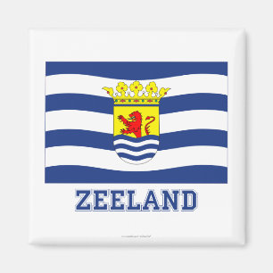 Aimant Drapeau Zeeland avec nom