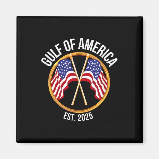 Aimant Drapeaux américains Golfe d'Amérique (Devant)