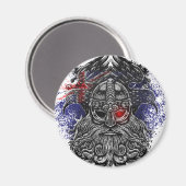 Aimant Drapeaux australiens mythologie viking épées corbe (Recto/Verso)