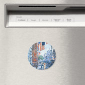 Aimant Drapeaux Cinquième Avenue par Childe Hassam, Art V (In Situ (Lave-vaisselle))