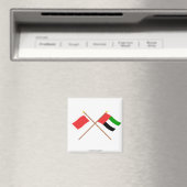 Aimant Drapeaux croisés des EAU et de Sharjah (In Situ (Lave-vaisselle))