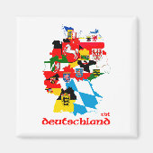 Aimant Drapeaux Deutschland (Devant)