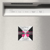 Aimant Draperie classique en noir et blanc avec Bow magen (In Situ (Lave-vaisselle))