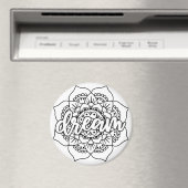 Aimant Dream Mandala noir & blanc (In Situ (Lave-vaisselle))