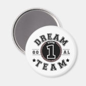 Aimant Dream Team One Vision One Goal Teamwork Office (Recto/Verso)
