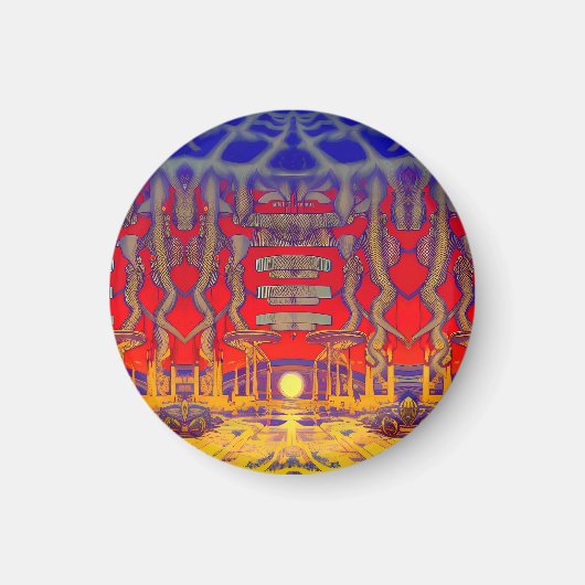 Aimant Dreamland psychédélique (Devant)