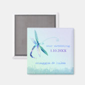 Aimant Dreamy Garden Dragonfly Faire-part de mariage (Recto/Verso)