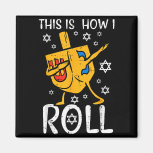 Aimant Dreidel Dabbing Hanukkah dégueulasse drôle Chanuka