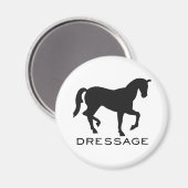 Aimant Dressage Avec Cheval Dans Le Cadre (Recto/Verso)