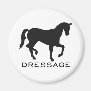 Aimant Dressage avec le cheval dans le cadre