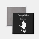 Aimant Dressage Les Chevaux Sont Équilibrés Chevaux Sombr (Recto/Verso)
