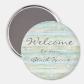 Aimant Driftwood Ocean Beach House Plage Côtier (Recto/Verso)