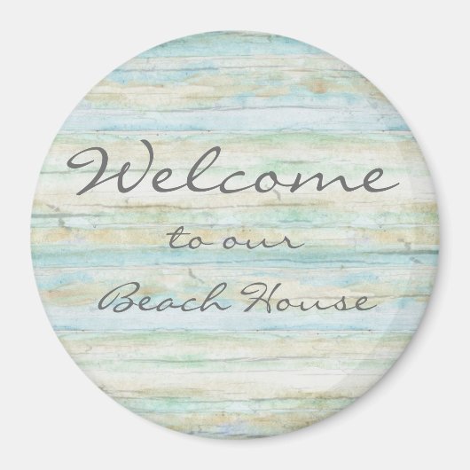 Aimant Driftwood Ocean Beach House Plage Côtier (Devant)